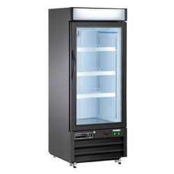 Main Image of Maxx Cold V-Series Single Glass Door Merchandiser Freezer, 25"W, 12 cu. ft. Storage Capacity, in Black (MVMF12B)