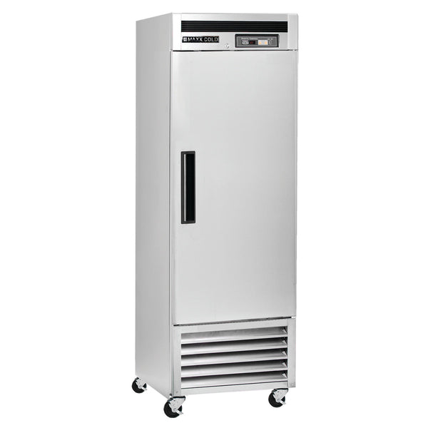 Maxx Cold Single Door Reach-In Refrigerator, Bottom Mount, 23 cu. ft., Energy Star, Stainless Steel