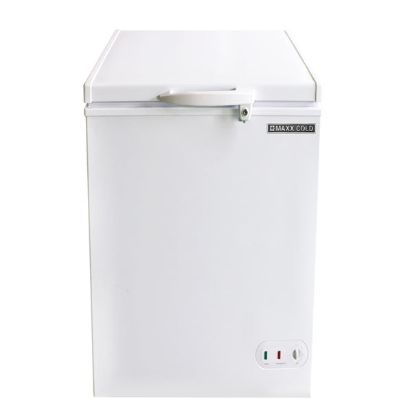 Maxx Cold Compact Chest Freezer with Solid Top, 3.4 cu. ft. Storage Capacity, in White
