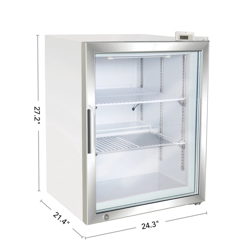 Maxx Cold X-Series Countertop Merchandiser Refrigerator, in White