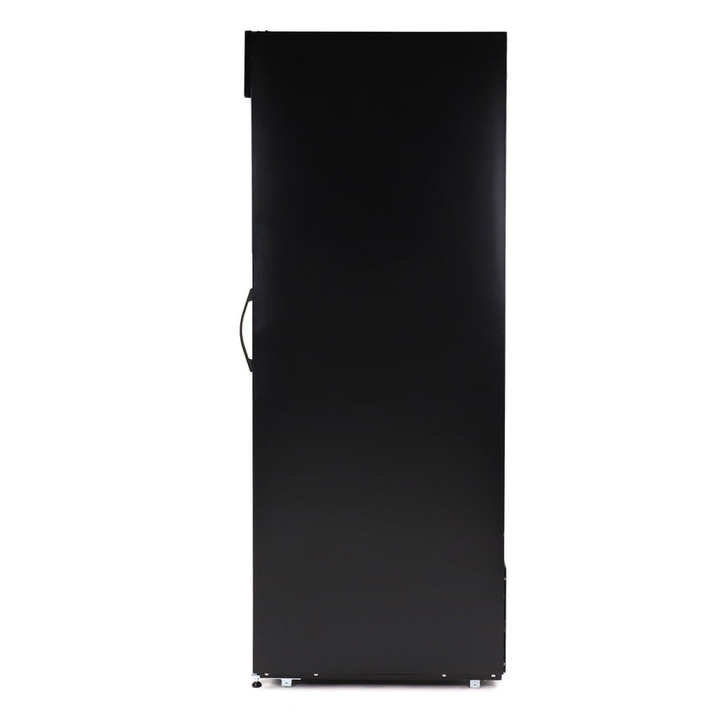 Maxx Cold Double Glass Door Narrow Width Merchandiser Freezer, Swing Style Door, 36 cu. ft., Black