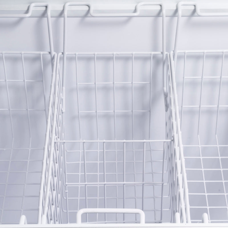 Maxx Cold Curved Glass Top Chest Freezer Display, 4.87 cu. ft. Storage Capacity, in White