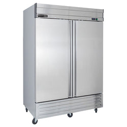 Main Image of Maxx Cold V-Series 2 Door Reach-In Freezer, Bottom Mount, 54"W, 42 cu. ft. Storage Capacity, in Stainless Steel (MVF-49FDHC)