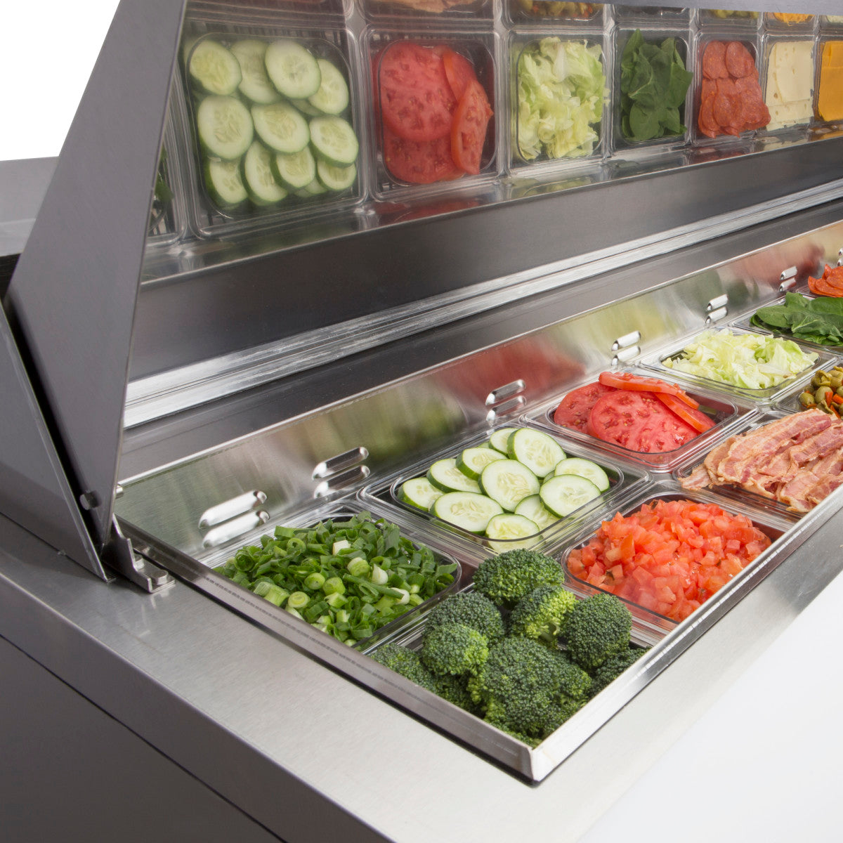 Maxx Cold Two-Door Refrigerated Sandwich and Salad Prep Station