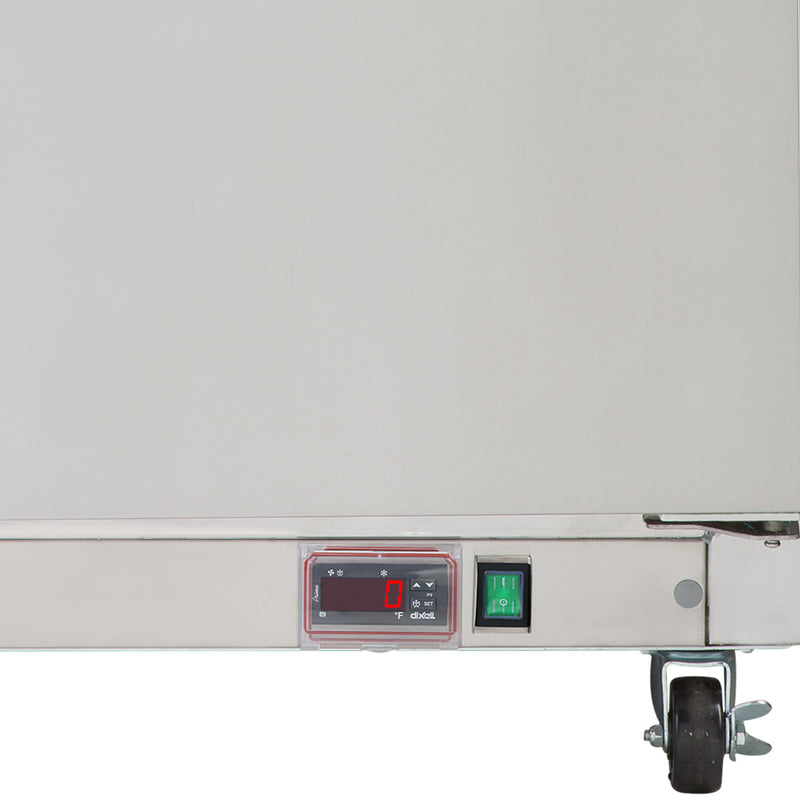 Maxx Cold Double Door Undercounter Freezer, 12 cu. ft. Storage Capacity, in Stainless Steel