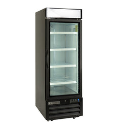 Main Image of Maxx Cold V-Series Single Glass Door Merchandiser Freezer, 27"W, 23 cu. ft. Capacity, in Black (MVMF23B)