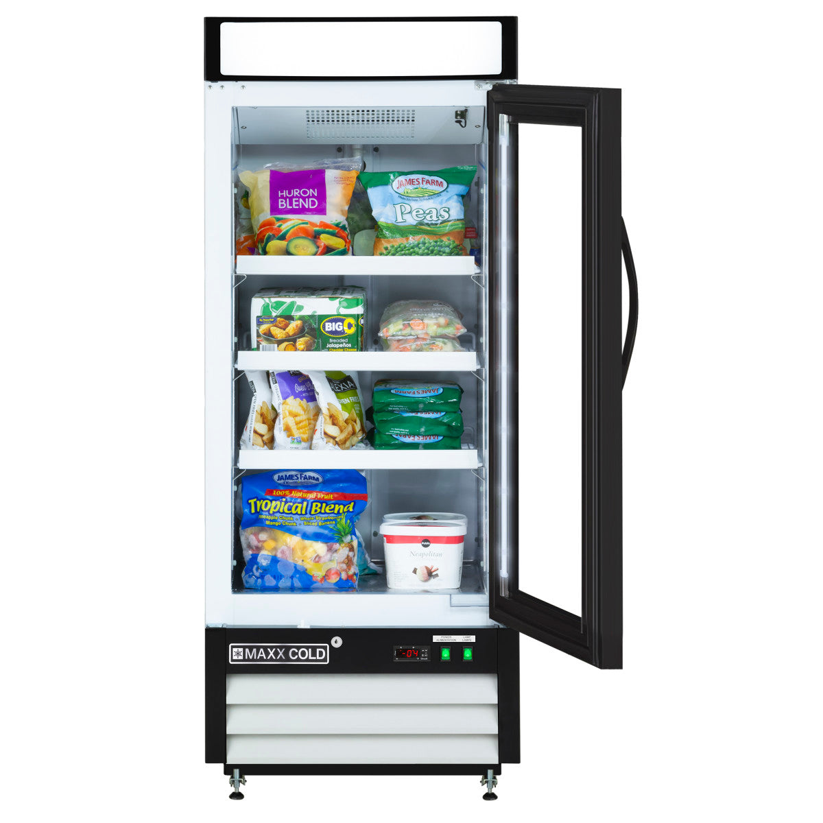 Maxx Cold Single Glass Door Merchandiser Freezer, 25