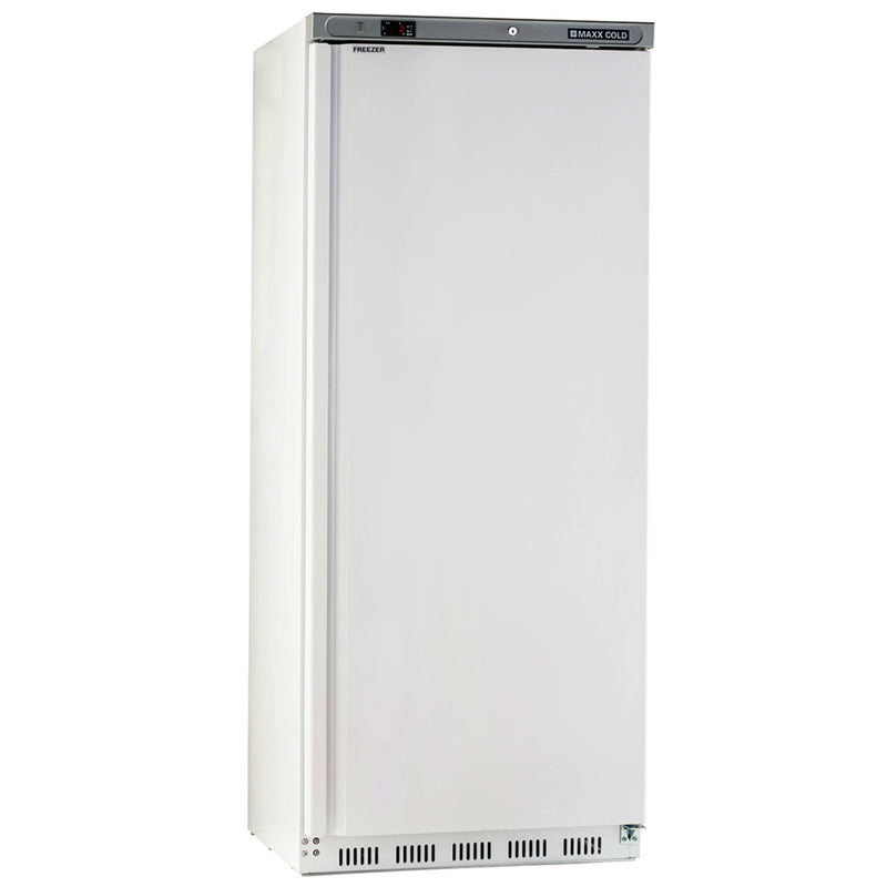 Maxx Cold Single Door Economy Reach-In Freezer, 23 cu. ft. Storage Capacity, in White