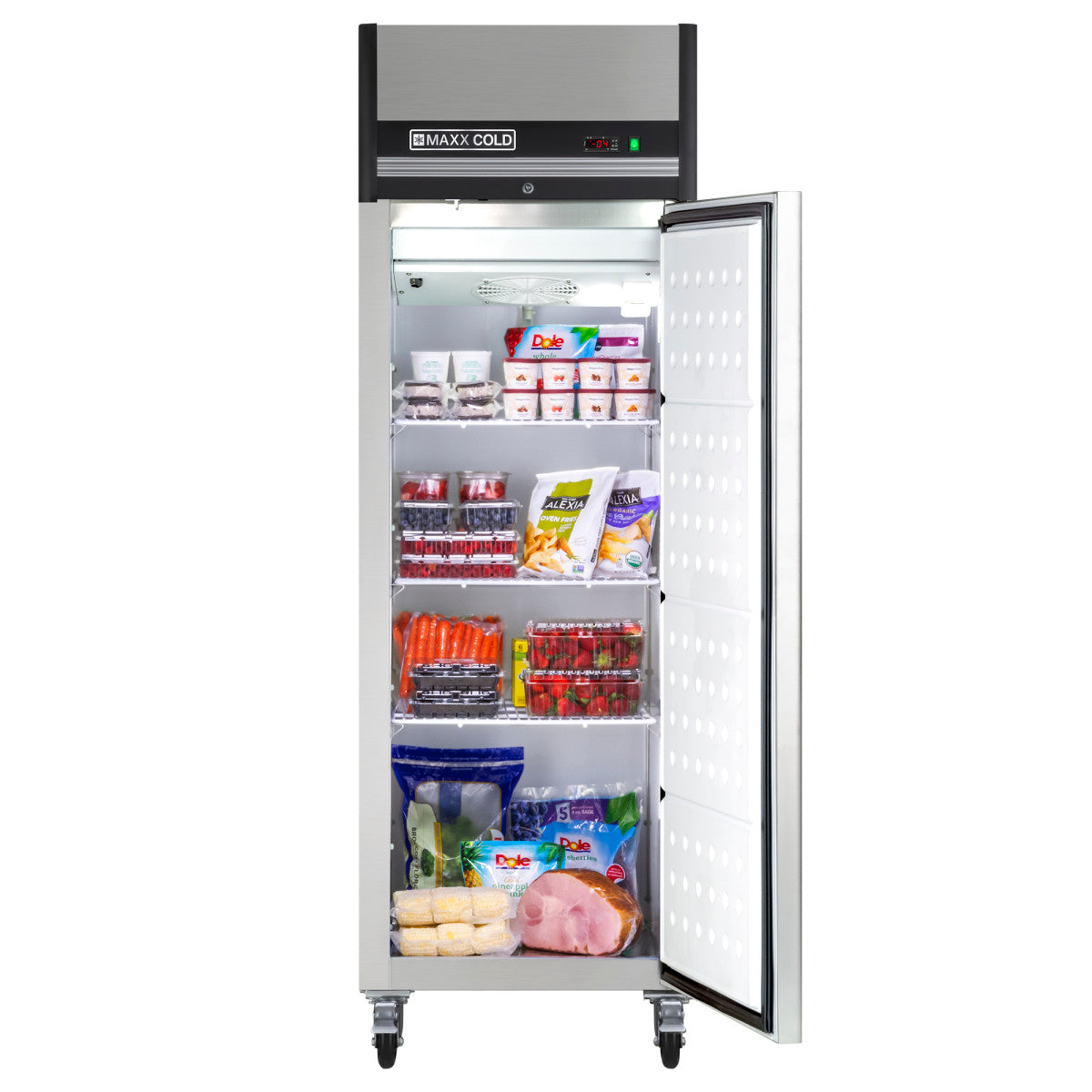 Maxx Cold X-Series Single Door Reach-in Freezer, Top Mount, 26.8