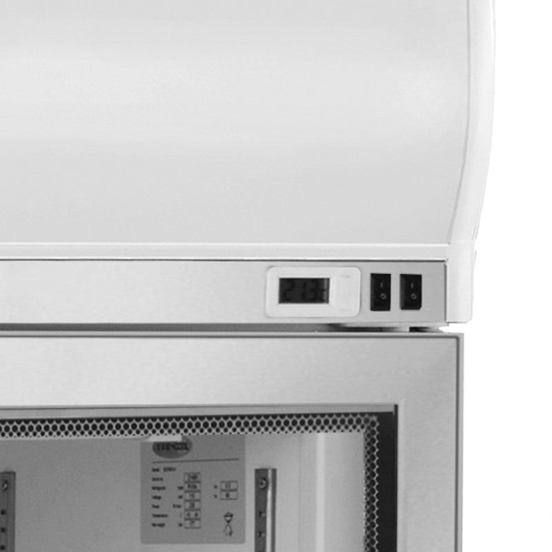 Maxx Cold X-Series Glass Door Countertop Merchandiser Freezer, in White