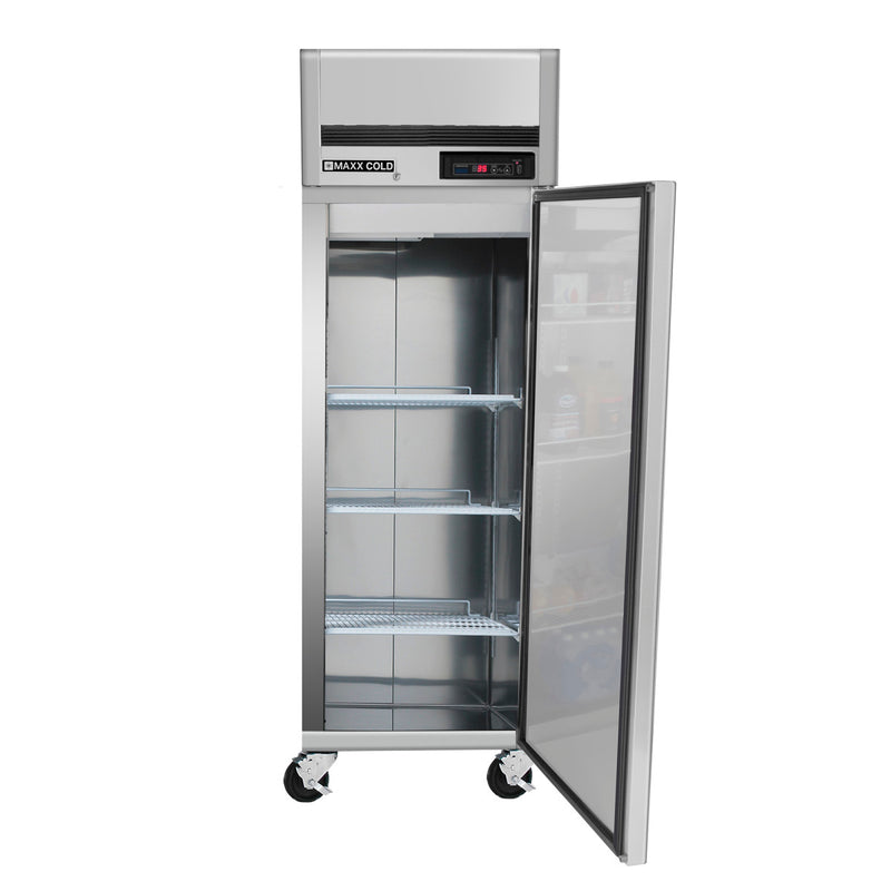 Maxx Cold Single Door Reach-In Refrigerator, Top Mount, 23 cu. ft., Energy Star, Stainless Steel