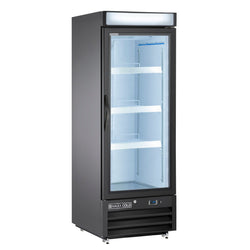 Maxx Cold Single Glass Door Merchandiser Freezer, Free Standing, 16 cu. ft., in Black