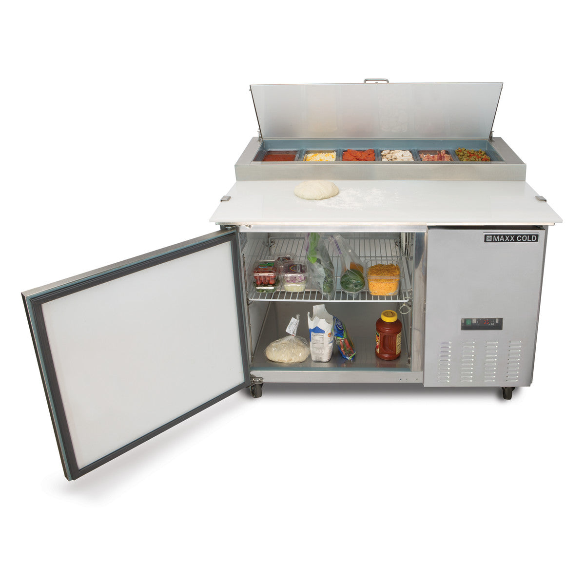PREP ‎– Cold Fire 12” Maxx Cold X-Series 94.2-in Stainless Steel Refrigerated