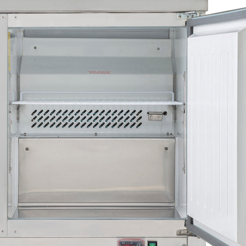 Maxx Cold Double Door Undercounter Refrigerator, 15.5 cu. ft. Storage Capacity, in Stainless Steel