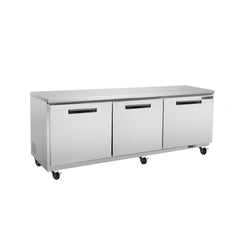 Maxx Cold Triple Door Undercounter Refrigerator, 18 cu. ft. Storage Capacity, in Stainless Steel