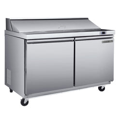 Maxx Cold Two-Door Refrigerated Sandwich and Salad Prep Station, 13.77 cu. ft., in Stainless Steel
