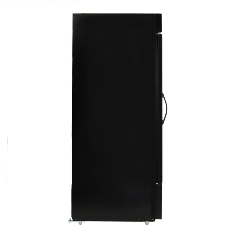 Maxx Cold V-Series Single Glass Door Merchandiser Refrigerator, in Black