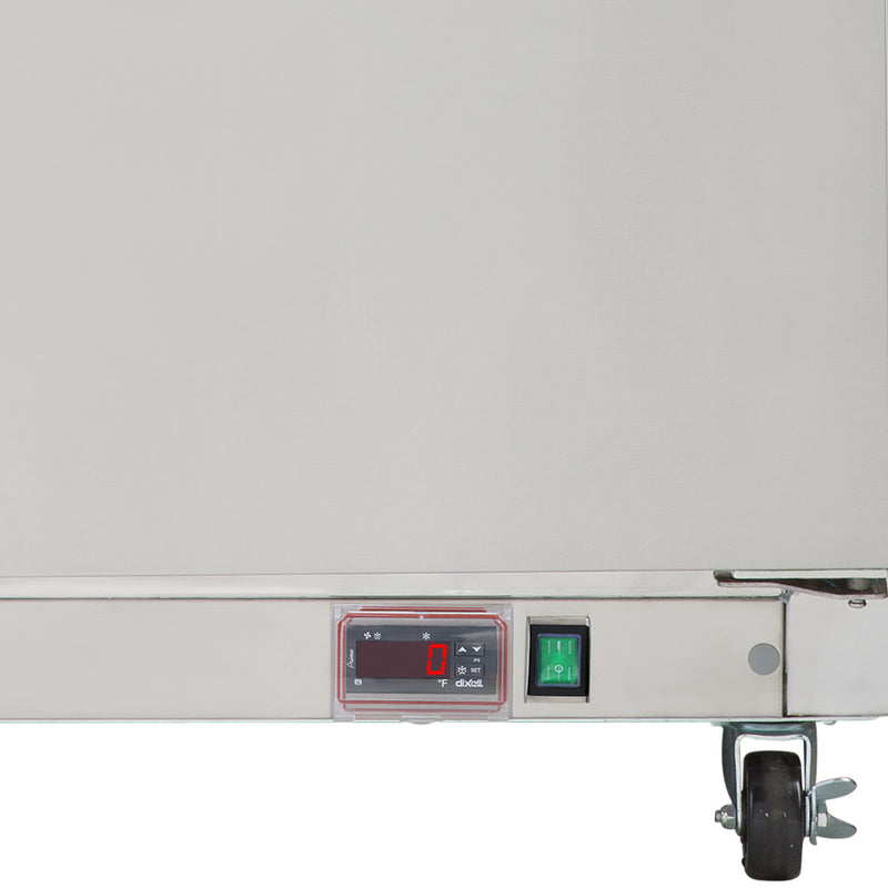 Maxx Cold Double Door Undercounter Freezer, 15.5 cu. ft. Storage Capacity, in Stainless Steel