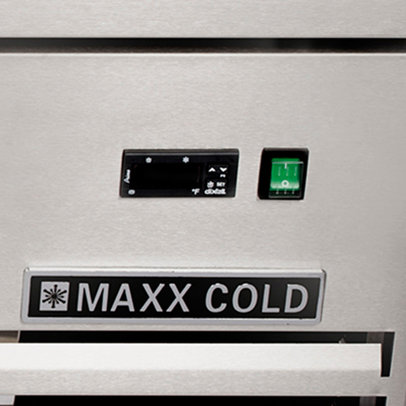 Maxx Cold Four-Drawer Refrigerated Chef Base, 11.1 cu. ft. Storage Capacity, in Stainless Steel