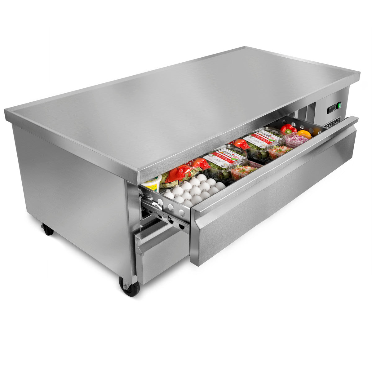 Maxx Cold X-Series Two-Drawer Refrigerated Chef Base, 62