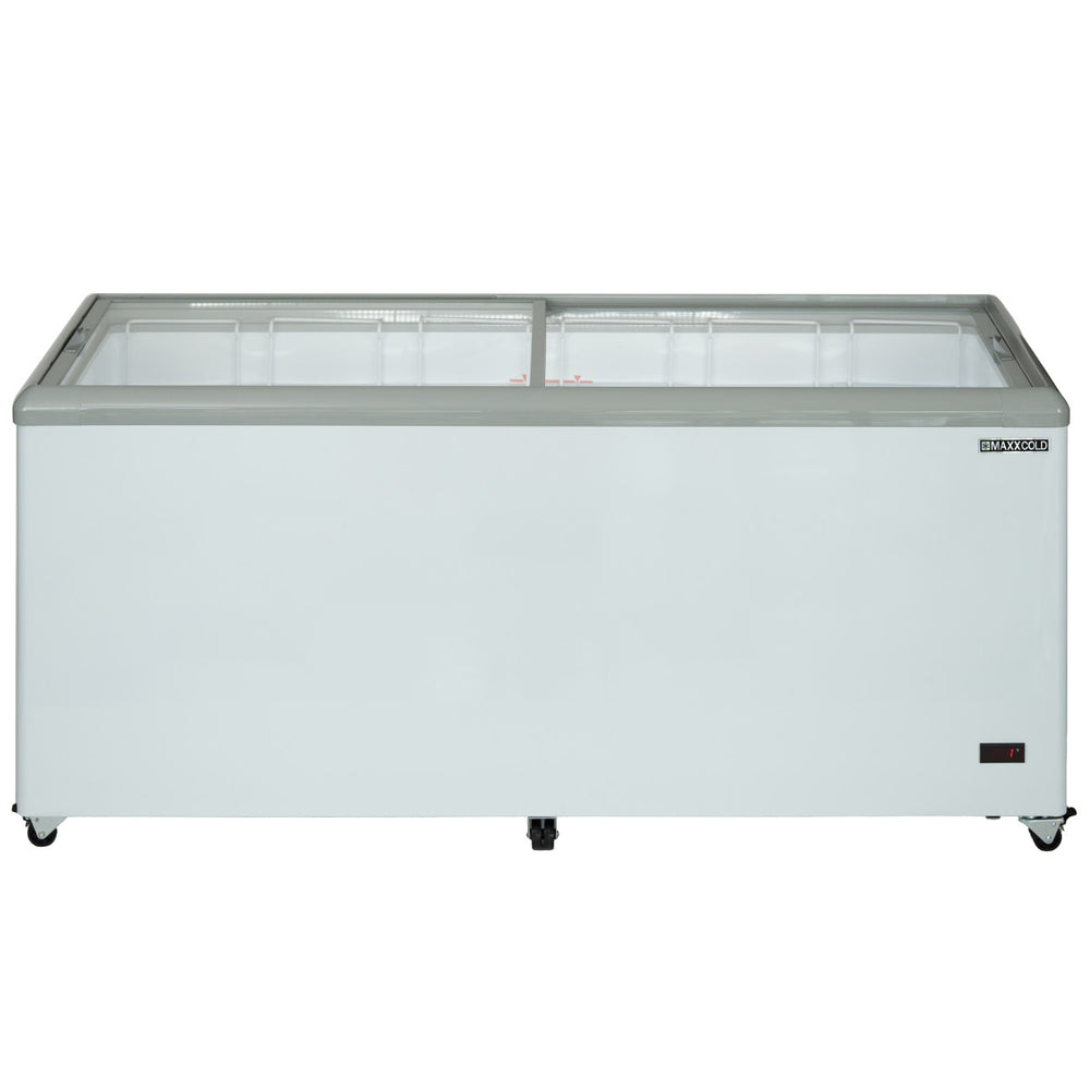 Main Image of Maxx Cold X-Series Sliding Glass Top Mobile Ice Cream Display Freezer, 52"W, 11 cu. ft. Storage Capacity, in White (MXF52F)