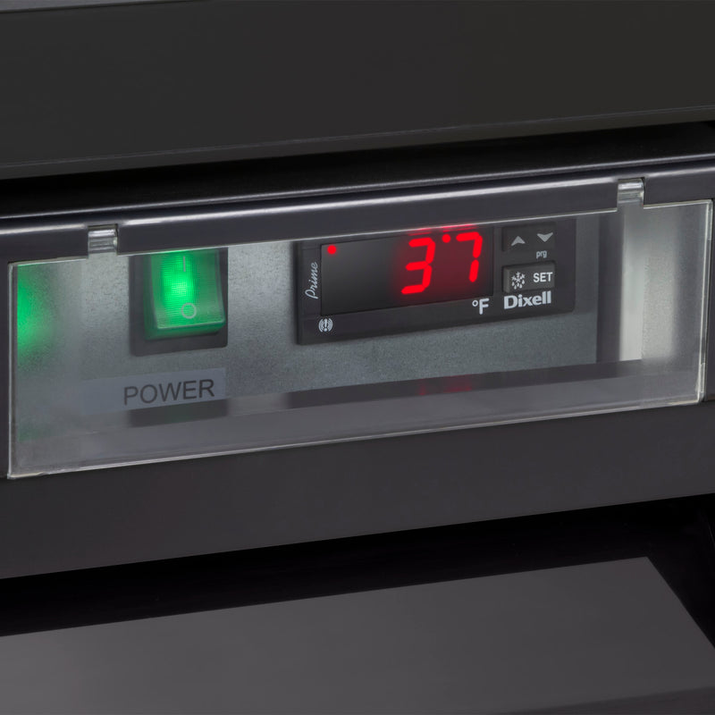 Maxx Cold Triple Glass Door Merchandiser Refrigerator, Free Standing, 72 cu. ft., in Black