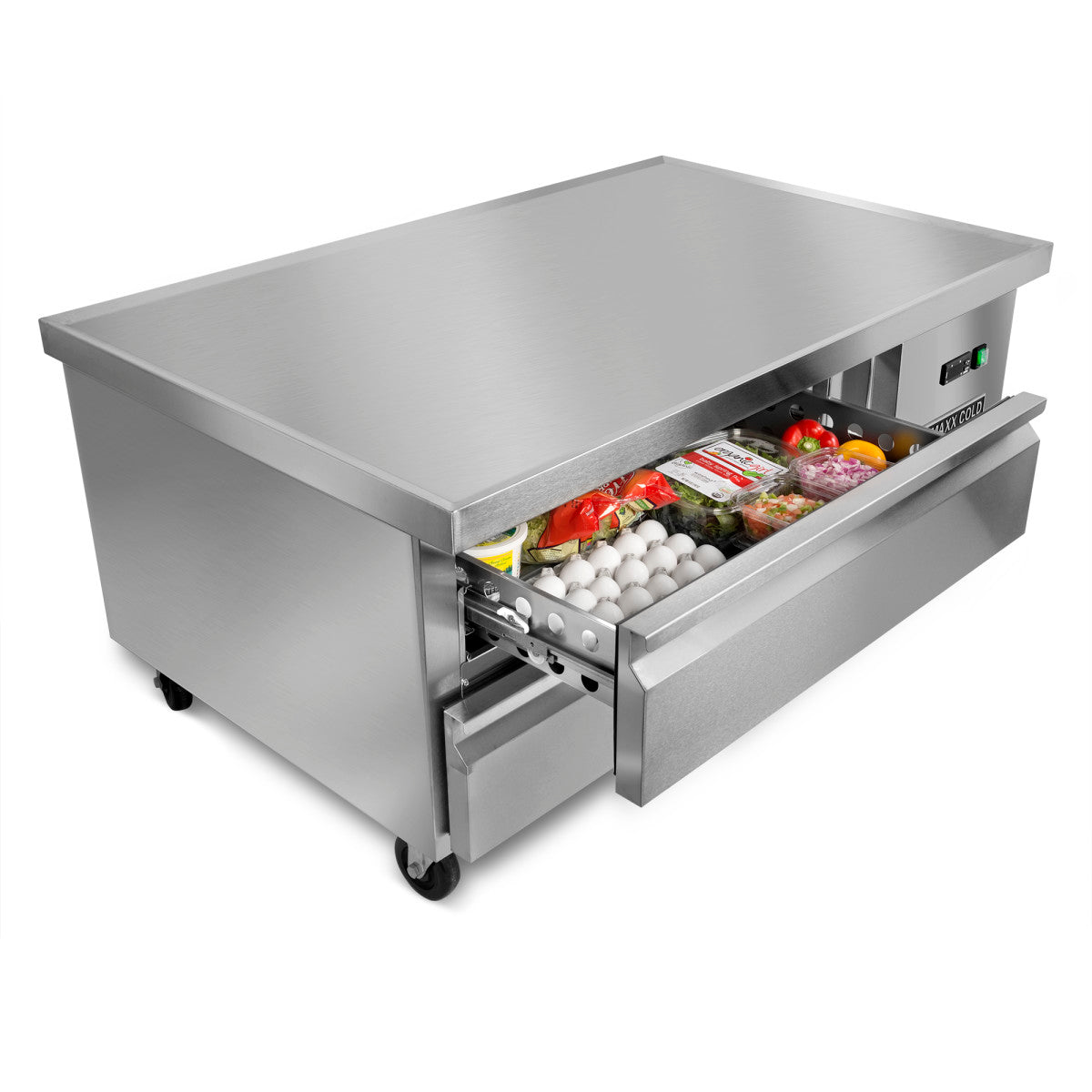 Maxx Cold X-Series Two-Drawer Refrigerated Chef Base, 50